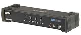 Aten CubiQ CS1784A 4-fach KVM Umschalter (DVI, USB 2.0, 2.1 Audio)