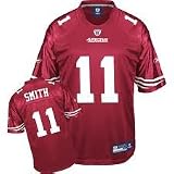 Reebok Alex Smith San Francisco 49ers Red Authentic Jersey Size 50