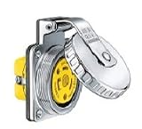 HUBBELL HBL303SSO 30A OUTLET - TRADITIONAL ROUND STAINLESS - SHOREPOWER - SHORE PWR-30A by HUBBELL INC.