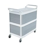 CART UTILITY ENCLSD 3SD W, EA, 16-0205 RUBBERMAID COMMERCIAL UTILITY CARTS