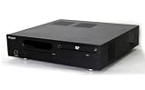 MonCaso 301 Desktop Home Theatre PC Case with Aluminum Hydraulic Door and Extreme Flexibility (Black)