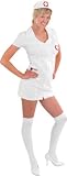 Women's Plus Size White Double Zip Nurse Costume