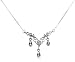 9ct White Gold AMP382733 Ladies 0.08ct Diamond Necklet