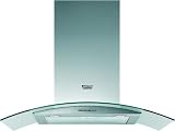 Hotpoint-Ariston - HDA 6T/HA IX - Hotte Int&eacute;grable - 60 cm - 470 m&sup3;/h - Inox et Verre