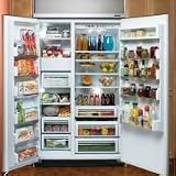 Dacor 42 in Epicure Built In Side by Side Non Dispenser Refrigerator - EF42NB/EF42NBSS