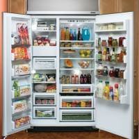 Dacor 42 in Epicure Built In Side by Side Non Dispenser Refrigerator - EF42NB/EF42NBSS