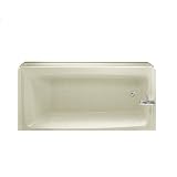 Swanstone BT-3060R-037 Veritek 60-Inch Tub With Apron and Right Hand Drain, Bone Finish