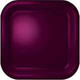 Wine Square Dessert Plate 12 Count