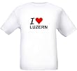 I LOVE LUZERN - City-series - White T-shirt
