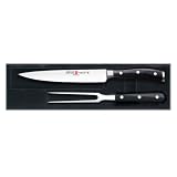 Wusthof Classic Ikon 2-Piece Carving Set, Black by W�sthof