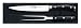 Wusthof Classic Ikon 2-Piece Carving Set, Black