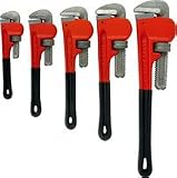 5pc Pipe Wrench Set