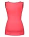 Meaneor Women's Sexy Deep V Neck Ruched Side Stretch Slim Sleeveless Tank Top