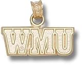 Western Michigan Broncos WMU Pendant - 14KT Gold Jewelry