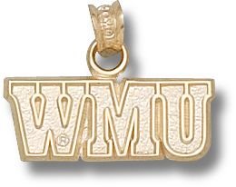 Western Michigan Broncos WMU Pendant - 14KT Gold Jewelry