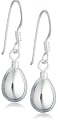 Silver Bulb Drop Earrings