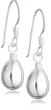 Silver Bulb Drop Earring