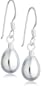 Silver Bulb Drop Earrings