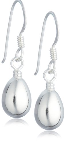 Silver Bulb Drop Earrings