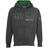 Miami Hurricanes Vintage Victory Full Zip Hooded Sweatshirt - L