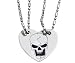 Broken Heart Dog Tag Collectible Medallion Necklace Accessory Jewelry