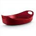 Rachael Ray Stoneware 3-Quart Large Oval Bubble & Brown Baker, Red