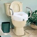 Carex E-Z Lock Raised Toilet Seat with Arms - Carex E-Z Lock Raised Toilet Seat with Arms - A13226
