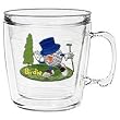 Birdie 12 oz Insulated Coffee Mug, Clear (Licensed Be the Ball design)