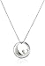 Amazon Collection Sterling Silver Mother-and-Child Silhouette Pendant Necklace, 18