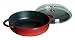 Staub Honeycomb Saute Pan, 2.5 Quart, 9 3/8 Inch, Glass Lid, Pimento Red