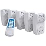 RF Remote Control Mains Socket Set, 5 Sockets