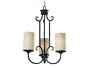 Kenory Home 80483RBRZ Amadeaus Three-Light Chandelier with 4-Inch Amber Scavo Glass Shades, Royal Bronze Finish