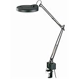 mag-lite iii black magnifying desk lamp - lsm-197blk