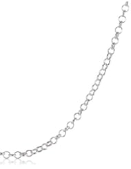 VINANI brand Germany 925 Sterling Silver Cable Link Chain Necklace 1,3 mm (0.05") Charms Pendant TKK