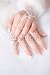 Wallmonkeys Peel and Stick Wall Decals - Gorgeous Bride's Hands with Manicure in White Gloves - Removable Graphic