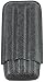 Simran FK-370-ILD Ajmer Black Snake Skin Italian Leather 3 Finger Cigar Case