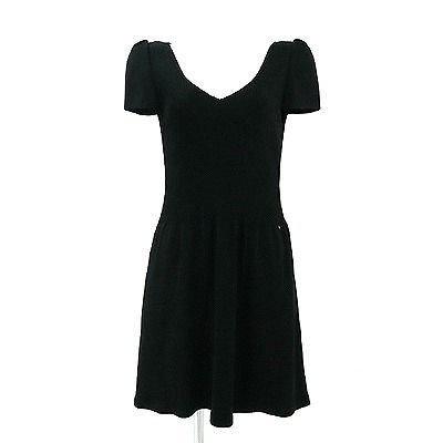 (フォクシー) FOXEY 黒半袖ニットワンピース 40 中古