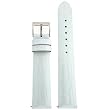 Mens Watch Band Crocodile Grain White Glossy Built-In Spring Bars 20 millimeter Mens Watch Band Crocodile Grain White Glossy Built-In Spring Bars 20 millimeter