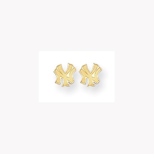14K New York Yankee Earrings