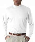 UltraClub Adult Egyptian Interlock Long-Sleeve Mock Turtleneck (8510)