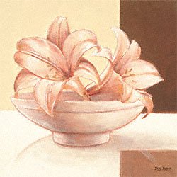 Eurographics YB1052 Yves Blanc, Bowl With Lilies 30 x 30 cm, Hochwertiger Kunstdruck Preisvergleich