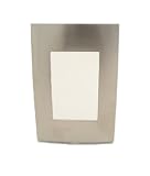 Leviton ACWM1-STS Acenti 1-Gang Decora Device Metalized Wallplate
And Alignment Plate, Stainless Steel