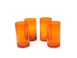 Certified International Orange Bubble 17-ounce Ice Tea ,Set of 4