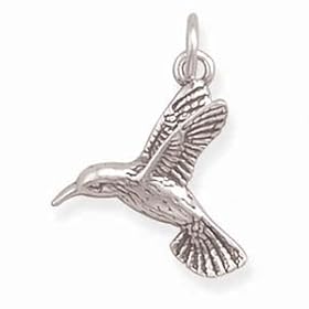 Oxidized HuMMingbird Charm (Free Shipping)