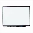Quartet Prestige Plu, Premium Magnetic Total Erase Dry-Erase Porcelain Board, 4 x 3 Feet, Mahogany Finish Frame (P554M)