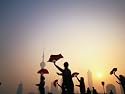 Morning Tai Chi Exercise in the Bund, Shanghai, China Photographic Poster Print by Ray Laskowitz, 24x18