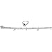 Anklet and Toe Ring Indian Foot Jewelry 65 Grams 9.75 " (anklt566)