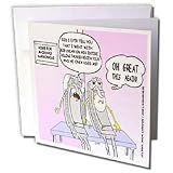 Londons Times Funny Music Cartoons - Bob Dylan s Harmonica - Greeting Cards-6 Greeting Cards with envelopes
