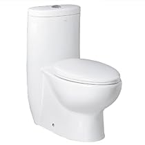 Hot Sale Ariel Platinum "Hermes" Contemporary One Piece White Toilet with Dual Flush 28.5x14.6x30