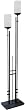 Lite Source 2-lite Floor Lamp Dark Bronze / Frost Glass Shd E27 B 60wx2 LS-81000